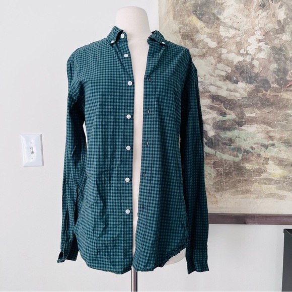 J. Crew Slim Flexed Washed Checkered Men's Shirt Size Small - Picture 1 of 7